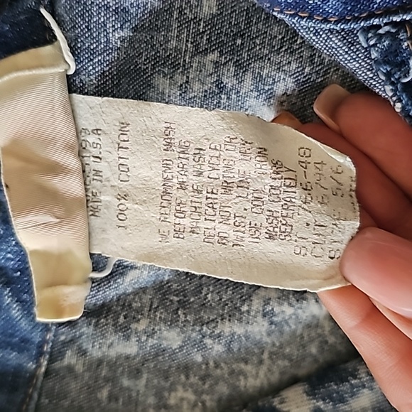 Vintage acid wash button down dress - Picture 7 of 9